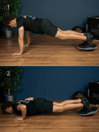 Decline push up | Balance board oefening | Matchu Sports