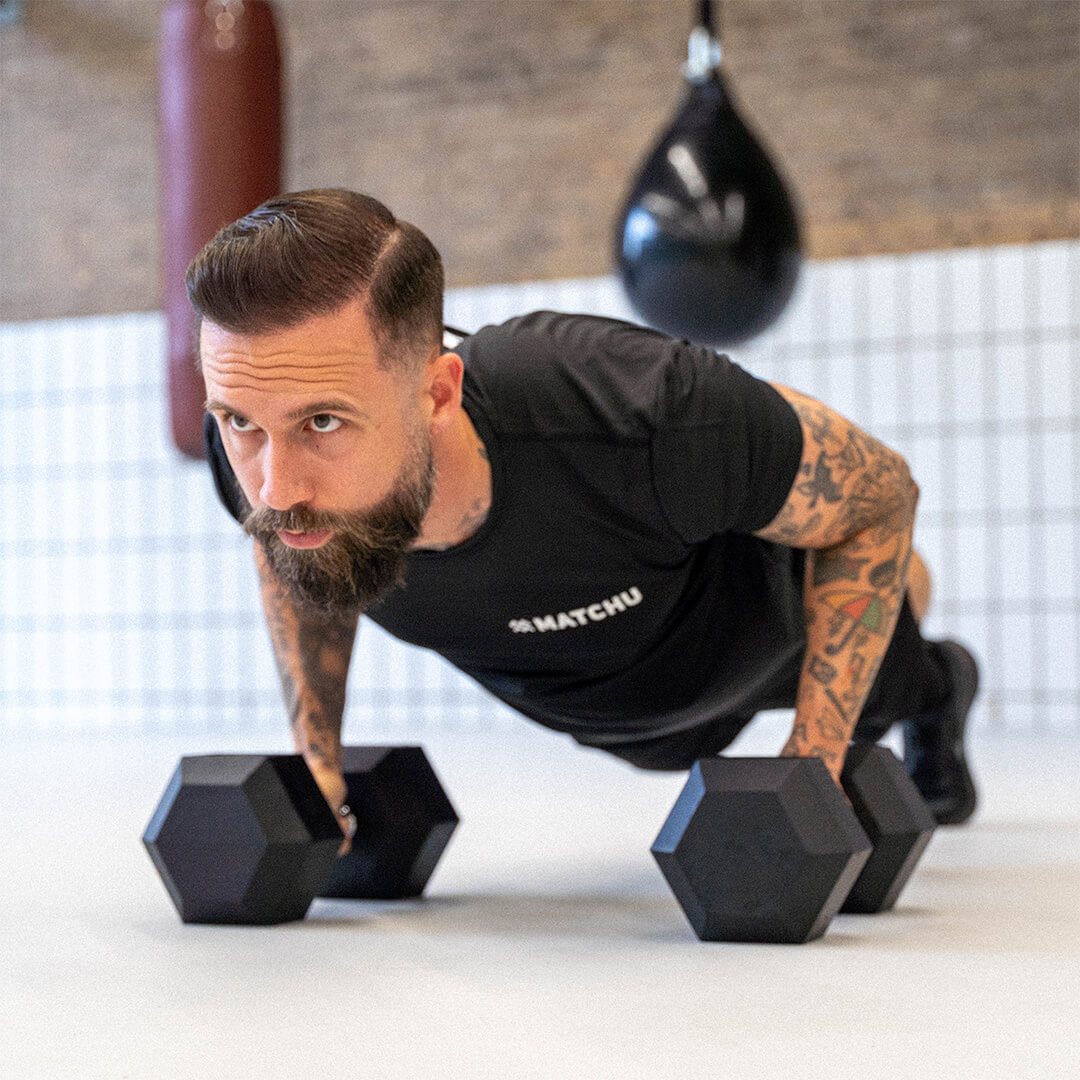 matchu hexa dumbbell 10kg push up alvin vimotion