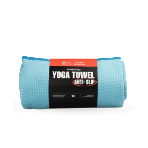 yoga handdoek blauw