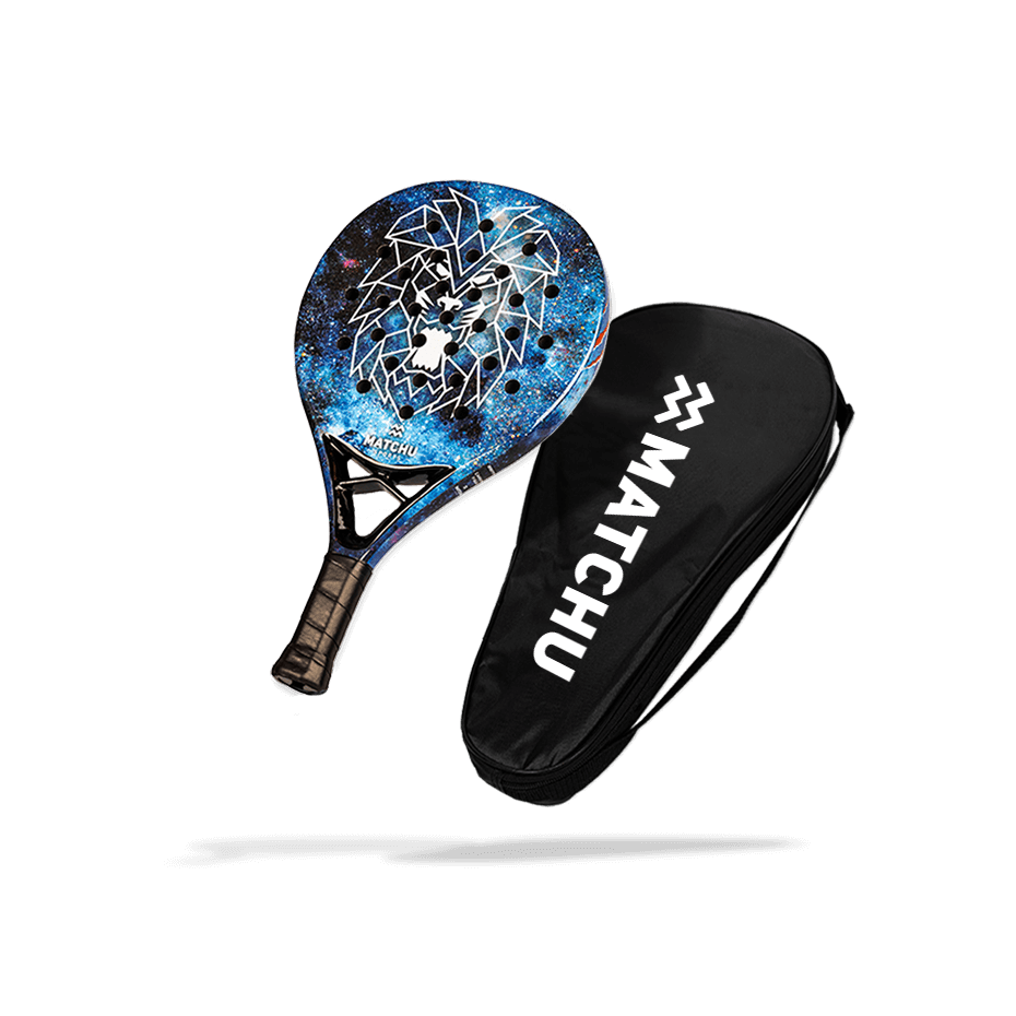 padel racket junior lion en tas vooraanzicht