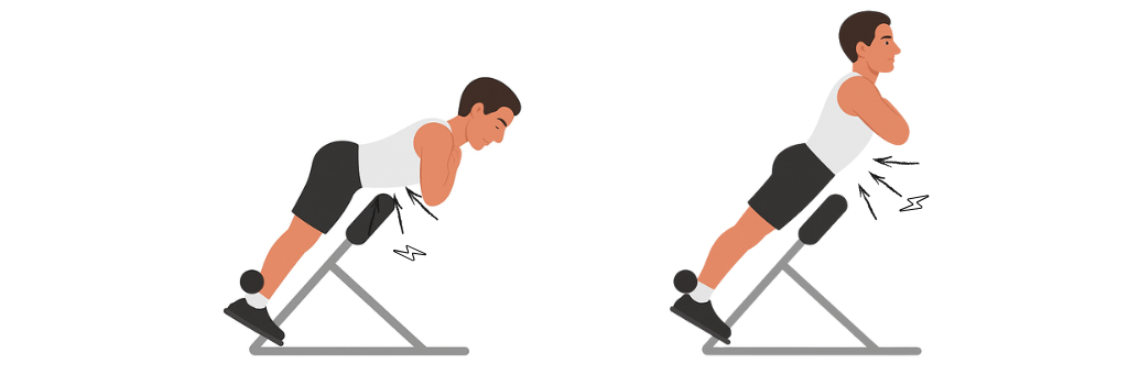 Back Extension Spanning Op De Core Oefening