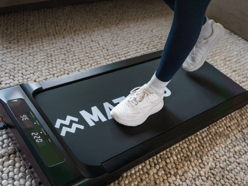 walking pad zoom in woonkamer fit blijven