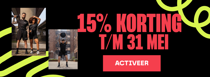 MAY MADNESS — 15% korting op alles met code MAYMADNESS
