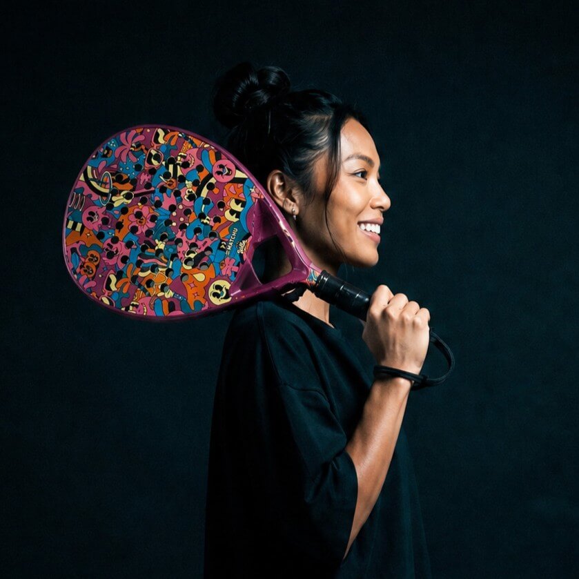 YEYE WELLER - 3K Carbon Druppel Padel Racket - Image 3