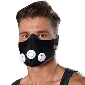 Elevation mask gedragen door man