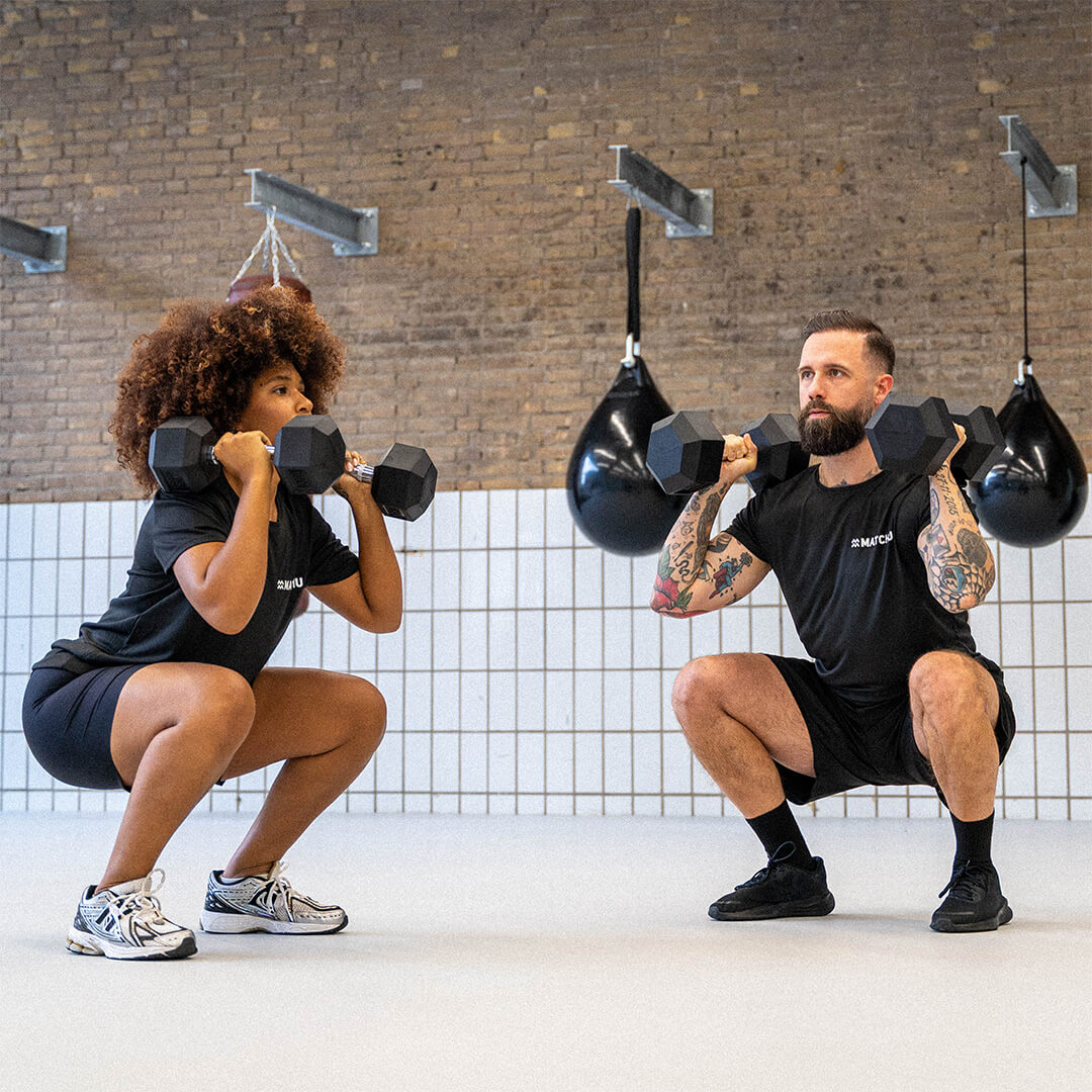 matchu hexa dumbbell 5kg squat alvin diliana vimotion