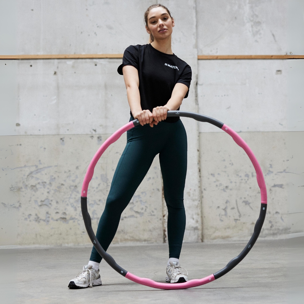 fitness hoelahoep roze 1,5 kg isabelle pose 1 spinnerij