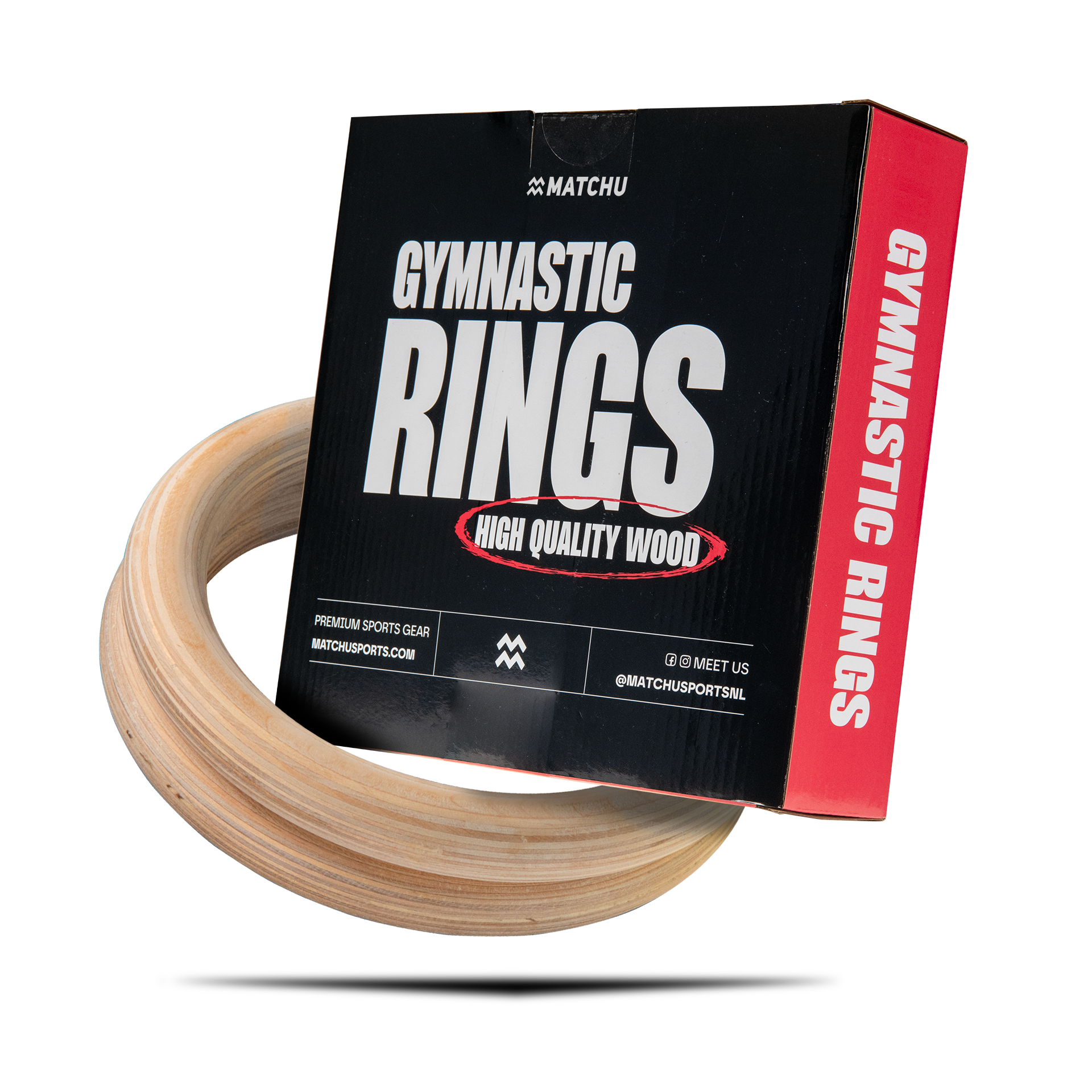 houten gymringen verpakking