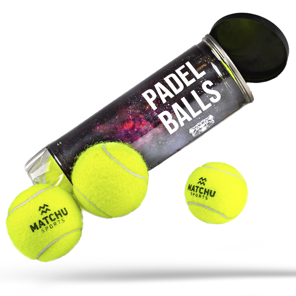 padel ballen zwevend