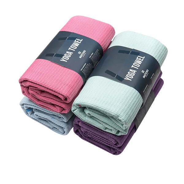 yoga handdoeken gekleurd