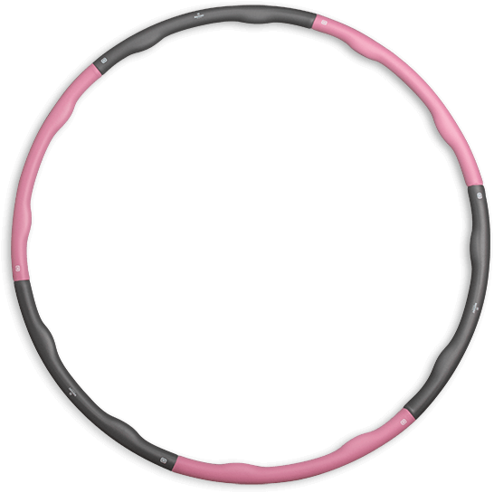 fitness hoelahoep 1,5 kg roze grijs