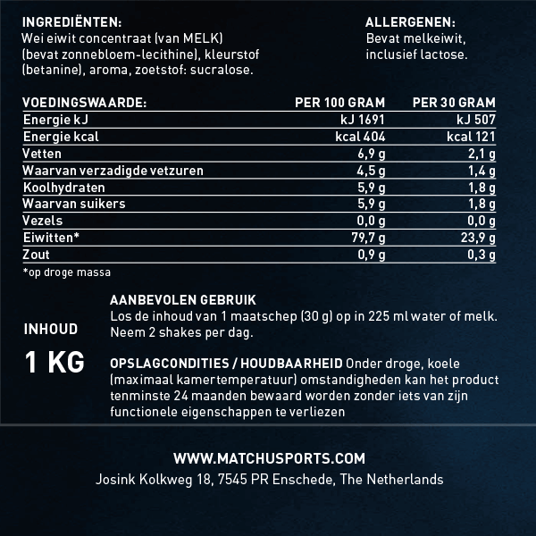 eiwitshake bosvrucht etiket