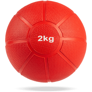 medicin ball 2kg rood voorkant matchu schaduw