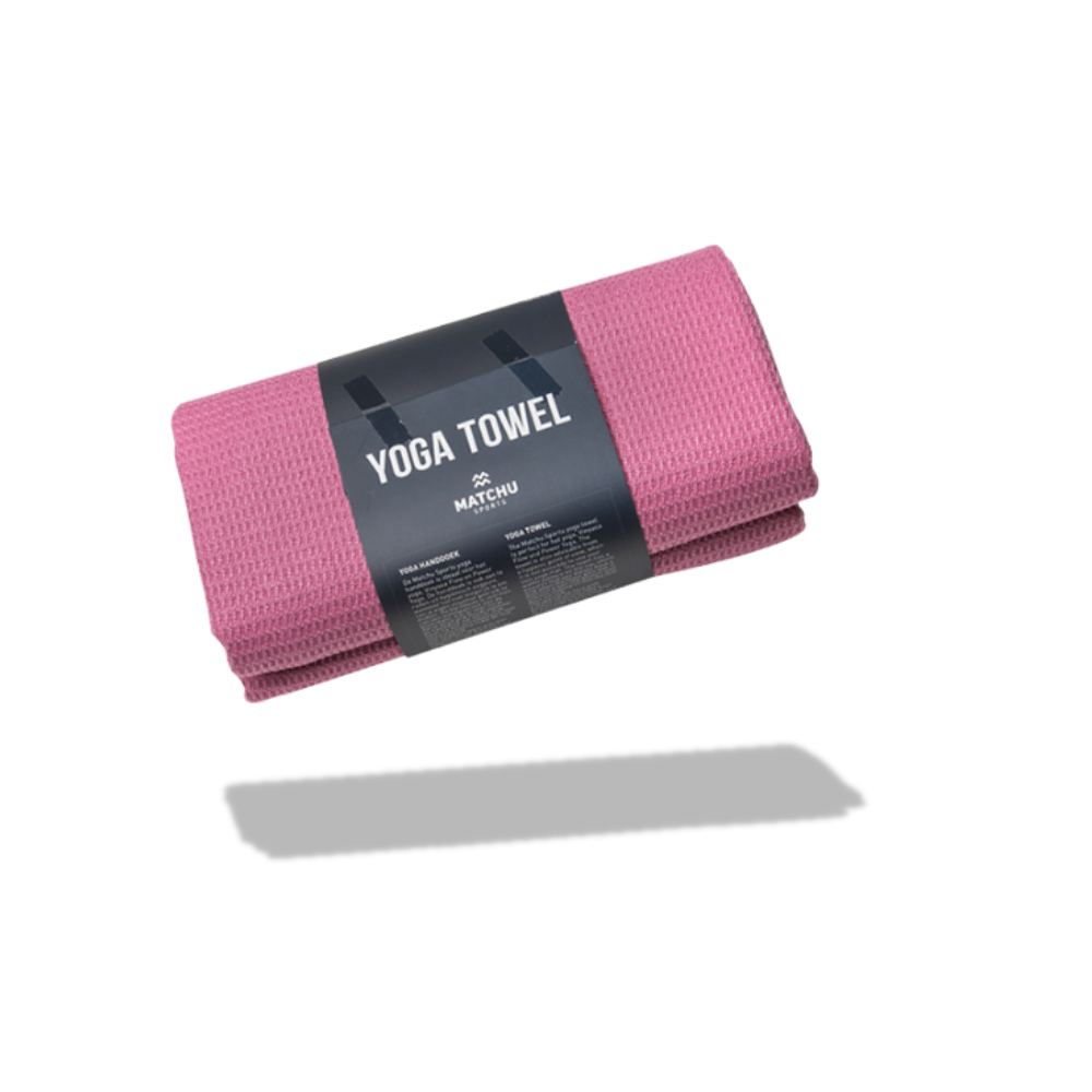 yoga handoek schaduw roze