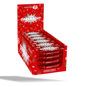 Oerkracht Strawberry Protein Bar 24 Pack vooraanzicht