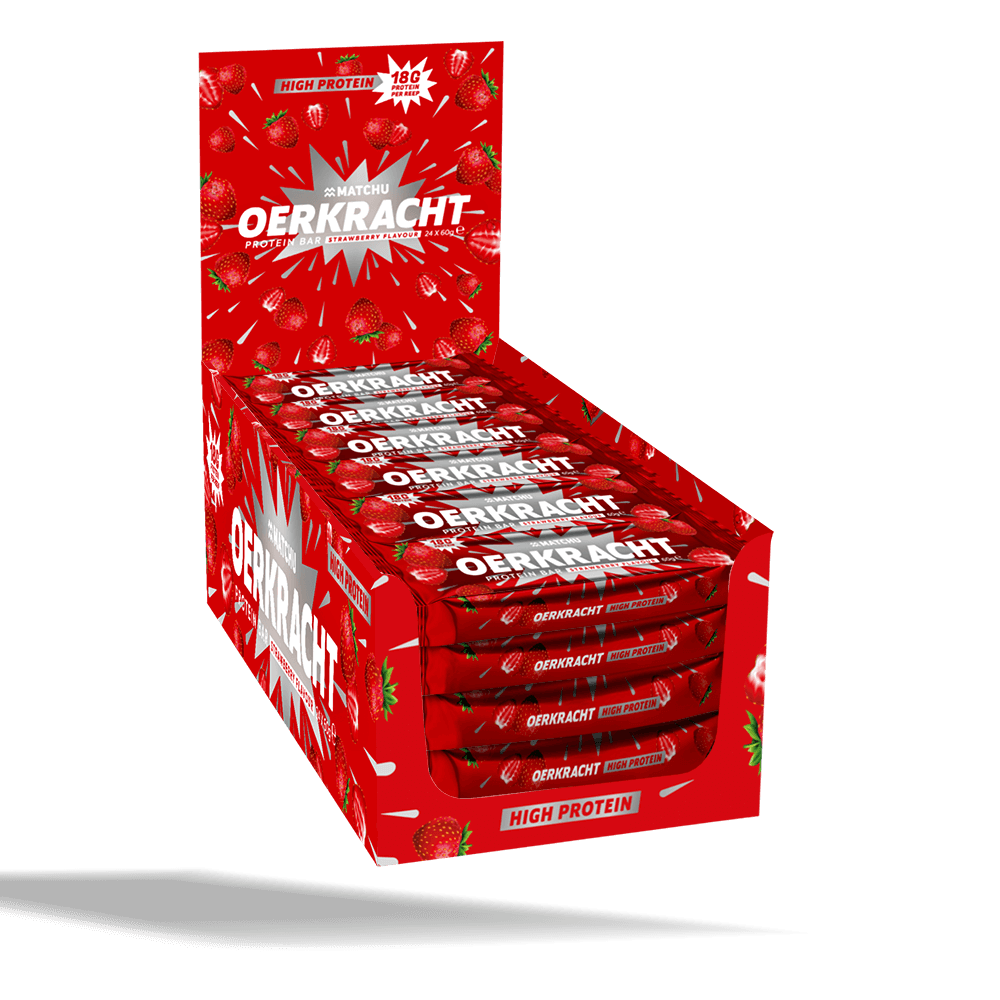 Oerkracht Strawberry Protein Bar 24 Pack vooraanzicht